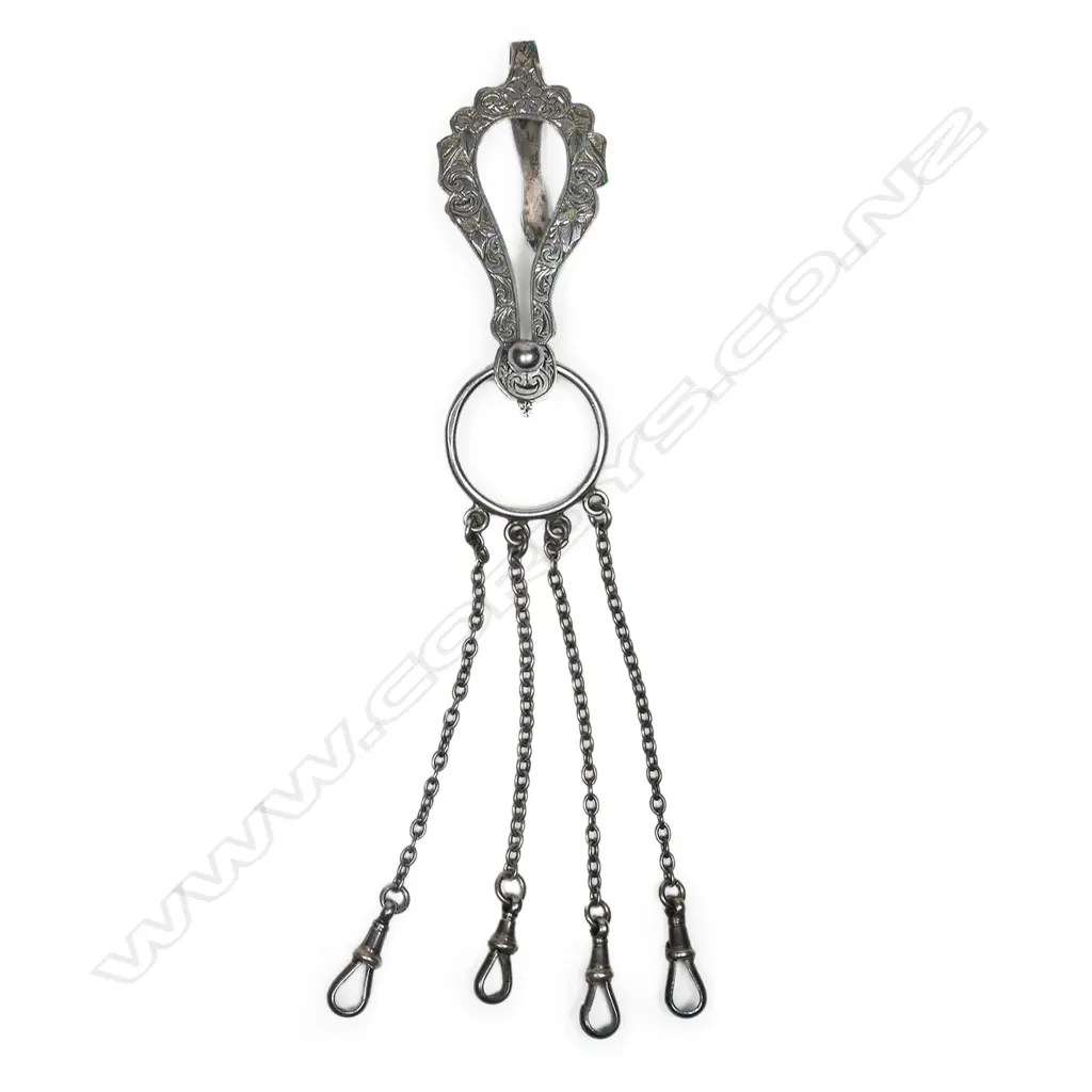 H J Freeman (Wellington) silver chatelaine, Image 1++